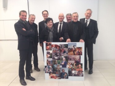 Unser altes Oberseminar trauert um Wolfgang Frühwald, der uns 30 Jahre lang begleitet hat: Beerdigung am 25.1.2019 in Augsburg mit Jörg Platiel, Stefan Bauer, Martin Huber, Susanna Schmidt, MP, Markus Knecht, Marek Zybura, Gerhard Lauer, © M.H.