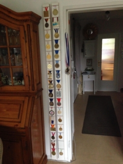 "Marion hebt ihre Medaillen in einer Kiste im Keller auf, sie seien vielleicht noch mal beim Kindergeburtstag nützlich. Dann lieber Eisenbeißer-Ingo, der sich vom Tischler ein mannshohes Medaillen-Präsentationsmöbel hat bauen lassen..." (S.291)